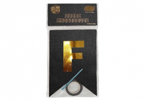 BANDERIN GLITTER F/CUMPLE NEGRO PT