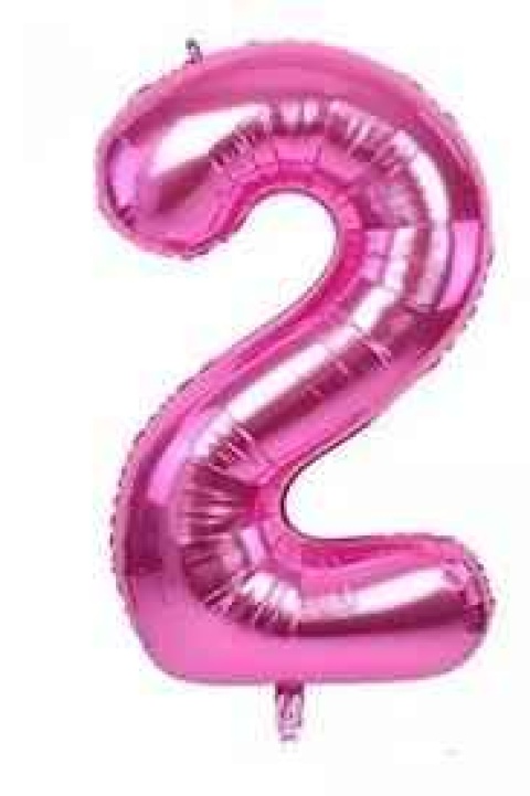 GLOBO 14 NUMERO FUCSIA 2