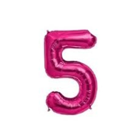 GLOBO 14 NUMERO FUCSIA 5