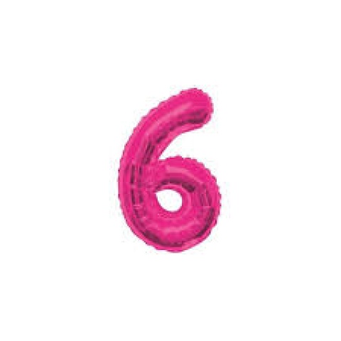 GLOBO 14 NUMERO FUCSIA 6