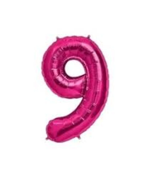 GLOBO 14 NUMERO FUCSIA 9
