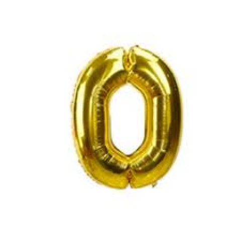 GLOBO 14 NUMERO DORADO 0