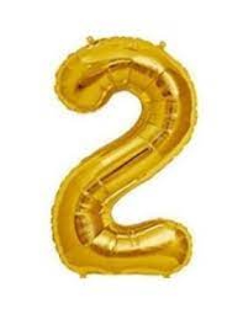 GLOBO 14 NUMERO DORADO 2