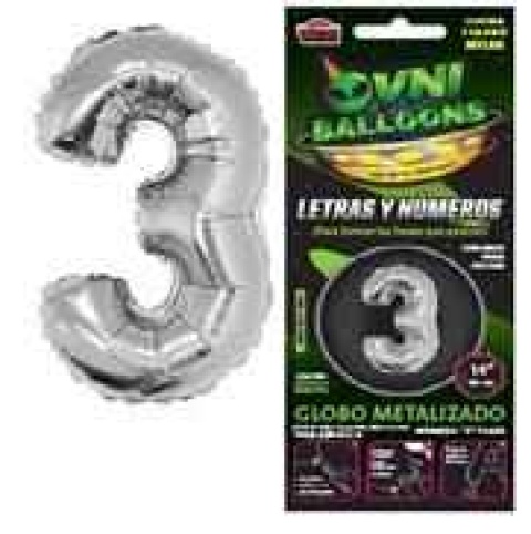 GLOBO 14 NUMERO PLATA 3