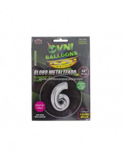 GLOBO 34 NUMERO PLATA 6