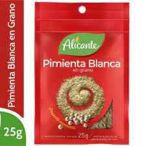 PIMIENTA BLANCA GRANO SIN TAC 25G