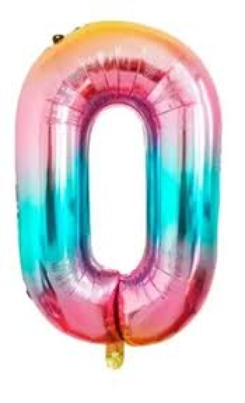 GLOBO 14 NUMERO ARCOIRIS 0