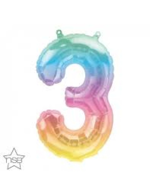 GLOBO 14 NUMERO ARCOIRIS 3