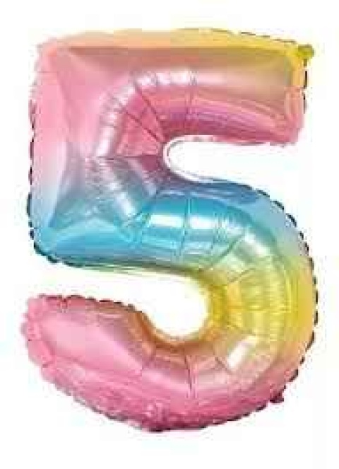 GLOBO 14 NUMERO ARCOIRIS 5