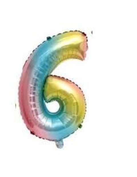 GLOBO 14 NUMERO ARCOIRIS 6