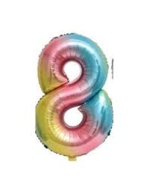 GLOBO 14 NUMERO ARCOIRIS 8