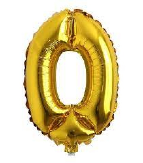 GLOBO 34 NUMERO DORADO 0
