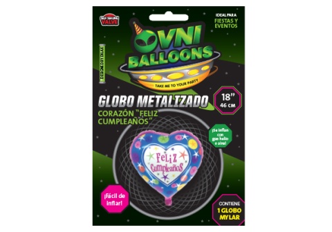 GLOBO 18 FELIZ CUMPLE CORAZON