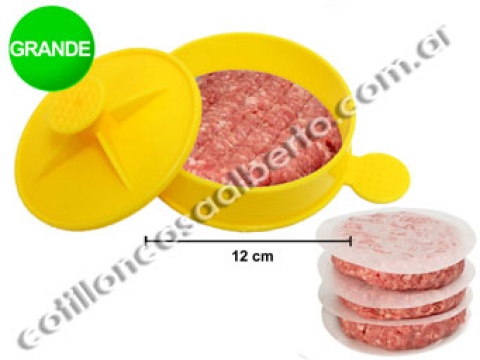 MOLDE P/HAMBURGUESA PLASTICO 12CM
