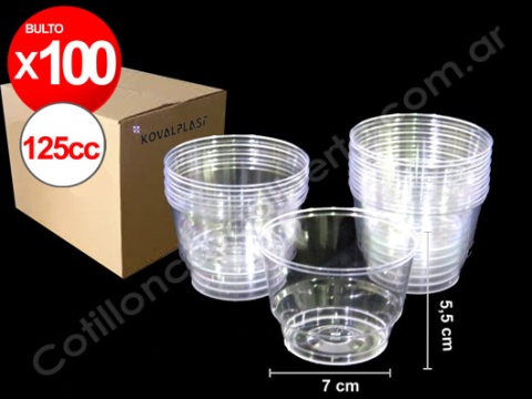 VASO PETIT DEG CRISTAL 125CC X 10