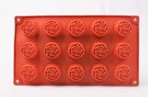 MOLDE ROJO SIL 15 ROSA