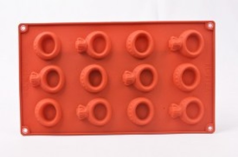 MOLDE ROJO SIL 12 ANILLO