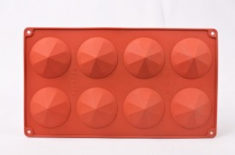 MOLDE ROJO SIL 8 PIRAMIDE