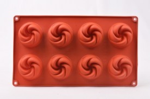 MOLDE ROJO SIL 8 ROSA