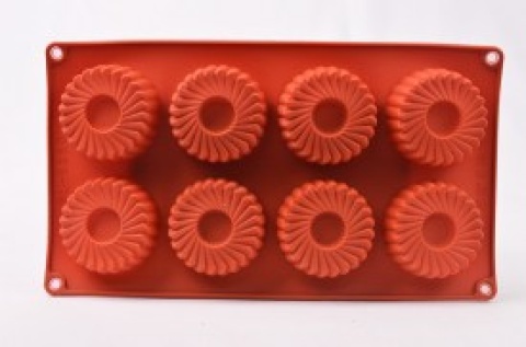 MOLDE ROJO SIL 8 RUEDA