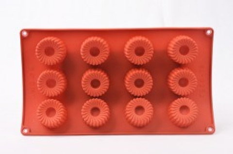 MOLDE ROJO SIL 12 RUEDA
