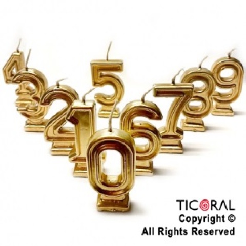 VELA NUMERO GLOBI ORO N°0