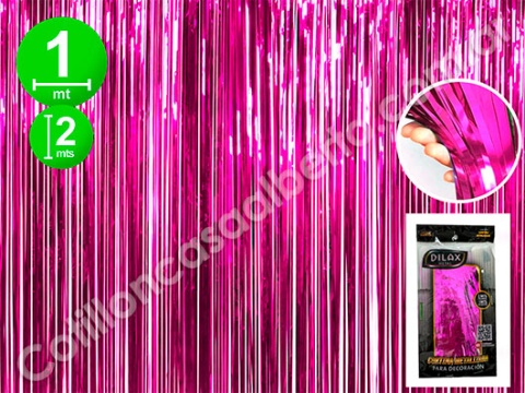 CORTINA METALIZADA (LE) FUCSIA