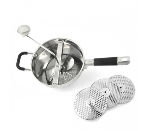 PASATUTTO ACERO INOX 21 CM 3 DISCOS