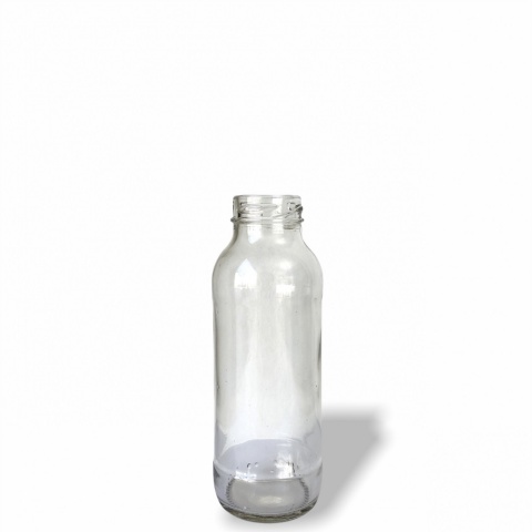 BOTELLA JUGO VIDRIO 250CC + TAPA  BTO38