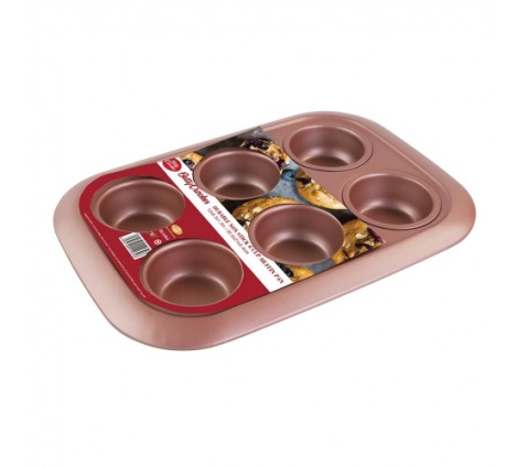 MOLDE P/CUPCAKE X 6 PINK
