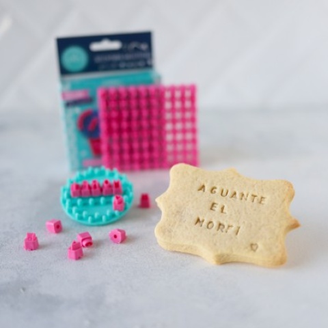SELLO PARA GALLETITAS ABECEDARIO/NUMEROS/SIGNOS