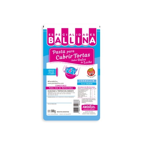 PASTA P/TORTA F/H CELESTE X 500G