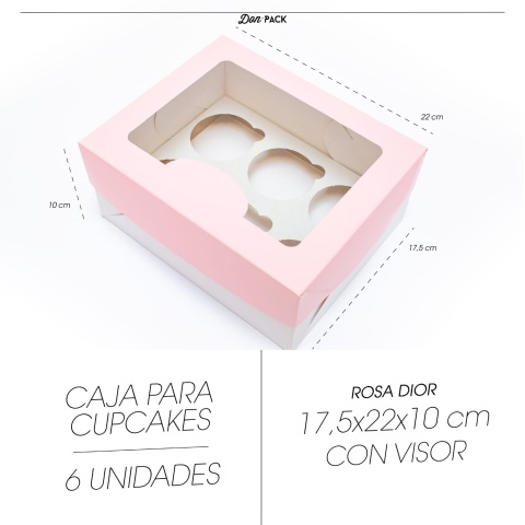 CAJA CUPCAKES P/6 (18X22X10)