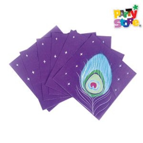 SERVILLETA PAPEL PAVO REAL X 12