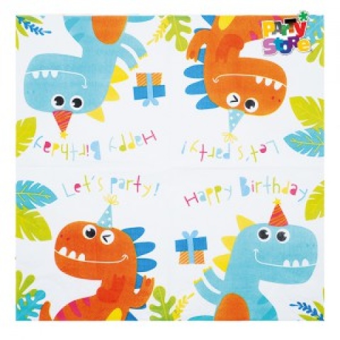 SERVILLETA PAPEL DINO X 20