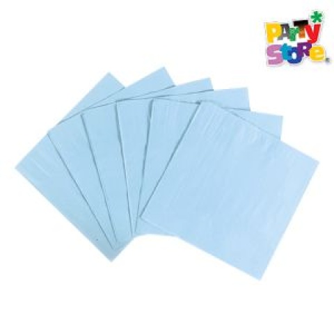 SERVILLETA PAPEL LISA CELESTE X 20