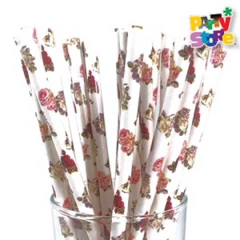 SORBETE POLIPAPEL VINTAGE FLORES X 24