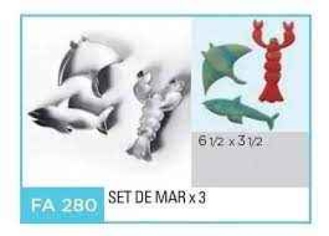 CORTANTE MET SET DE MAR X 3