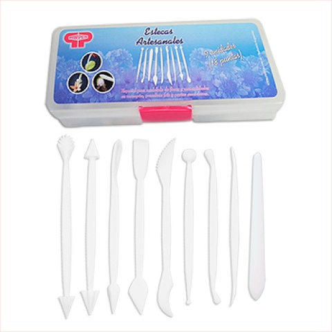ESTECA PLASTICA JGO.X 9 PIEZAS