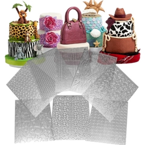 LAMINA TEXTURADORA X 8 ANIMAL PRINT