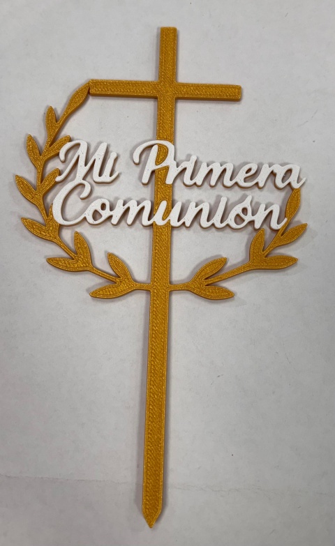 PINCHE 3D MI PRIMERA COMUNION CRUZ
