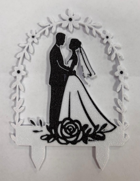 SILUETA NOVIOS CHICO 3D ARCO