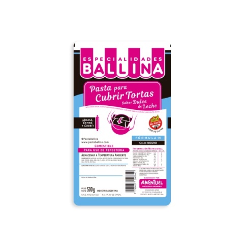 PASTA P/TORTA F/H NEGRO X 500G