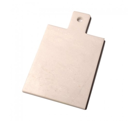 TABLA CON MANGO MARMOL BLANCO 35X25