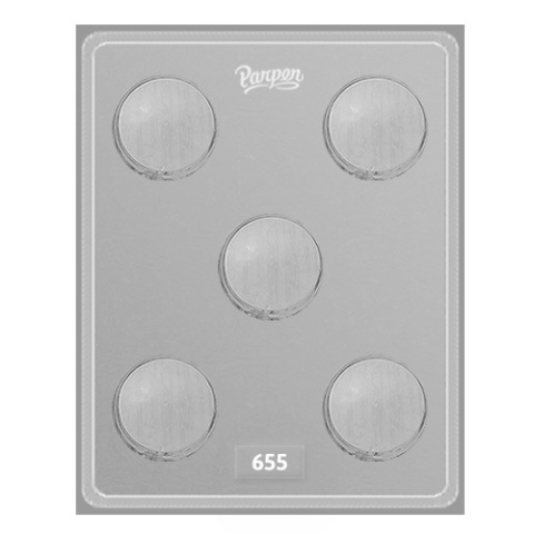 MOLDE PLACA GALLETITAS OREO BAñADA LISA