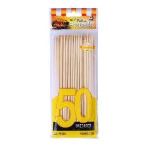 PALITO BROCHETTE 15CM X 50 UNI. AMARILLO