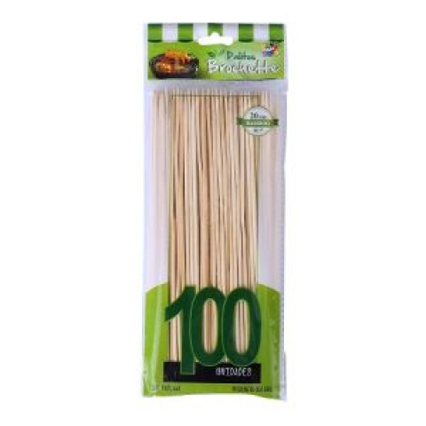 PALITO BROCHETTE 20CM X 100 UNI. VERDE