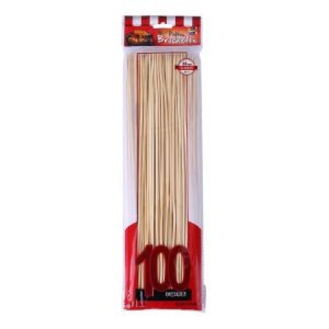 PALITO BROCHETTE 30CM X 100 NI. ROJO
