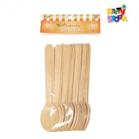 CUCHARA BAMBU 17cm - Bolsa x 25 un