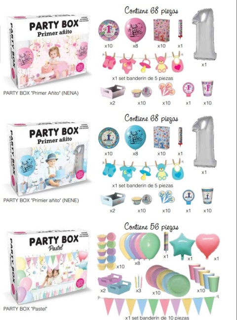 PARTY BOX 1º AñO NENA 68P.